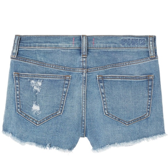 Victorias Secret Pink High Waist Distressed Shorts - Picture 3 of 3